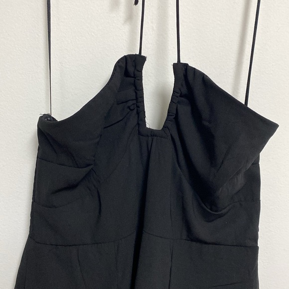 Sincerely Jules maxi evening dress Black size small split on side lining - Picture 3 of 6